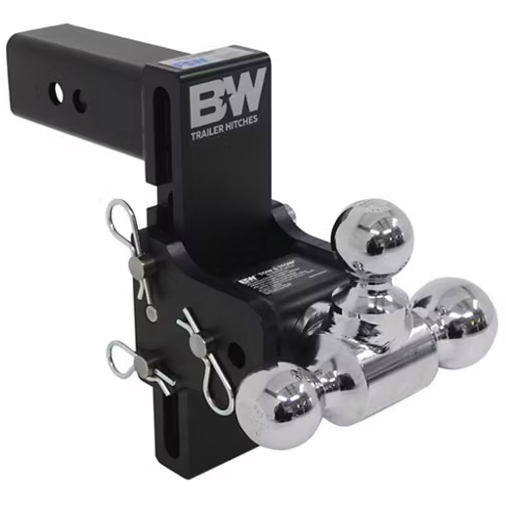 (image for) Trailer Receiver Hitch Ball-Mount Adjustable Channel Tri-Ball 14k 7" Drop Dexter/Redneck #TS20049B