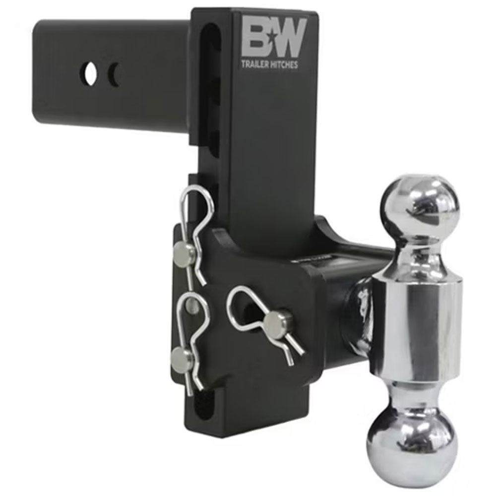 (image for) Trailer Receiver Hitch Ball-Mount Adjustable Channel Dual Ball 21k 7.5" Drop Dexter/Redneck #TS30040B