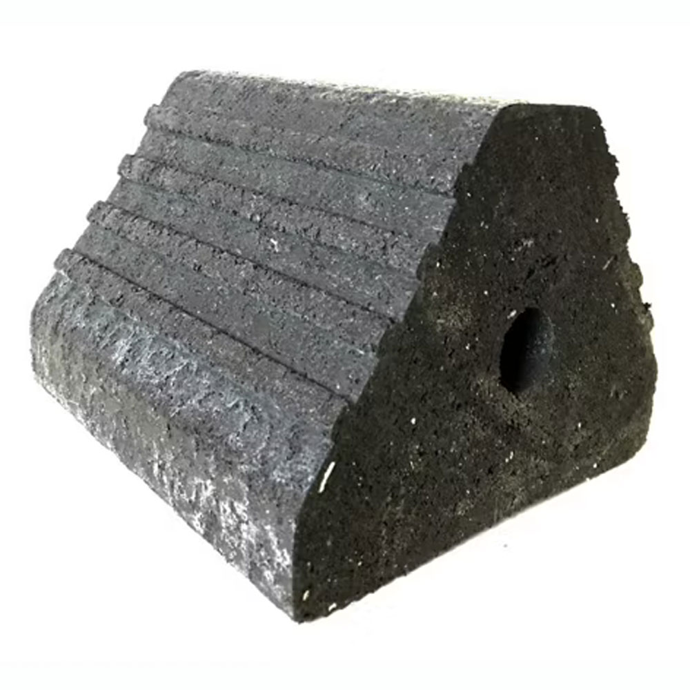 (image for) Trailer Wheel Chock With 1" Rope Thru-Hole 32K Rated Dexter/Redneck #HDWC-SHL1