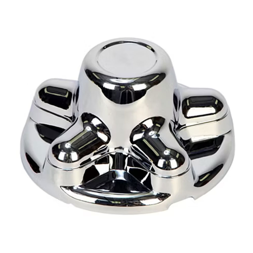 (image for) Trailer Wheel Hub Cover Chrome 13-15" Wheels 5 On 4.5" Bolt Pattern Dexter/Redneck #QT545C