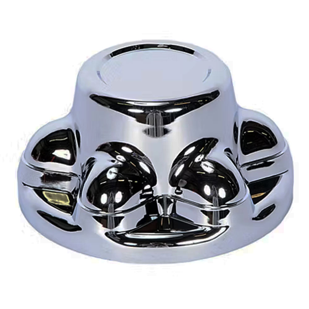 (image for) Trailer Wheel Hub Cover Chrome 15 - 16" Wheels 6 On 5.5" Bolt Pattern Dexter/Redneck #QT655C
