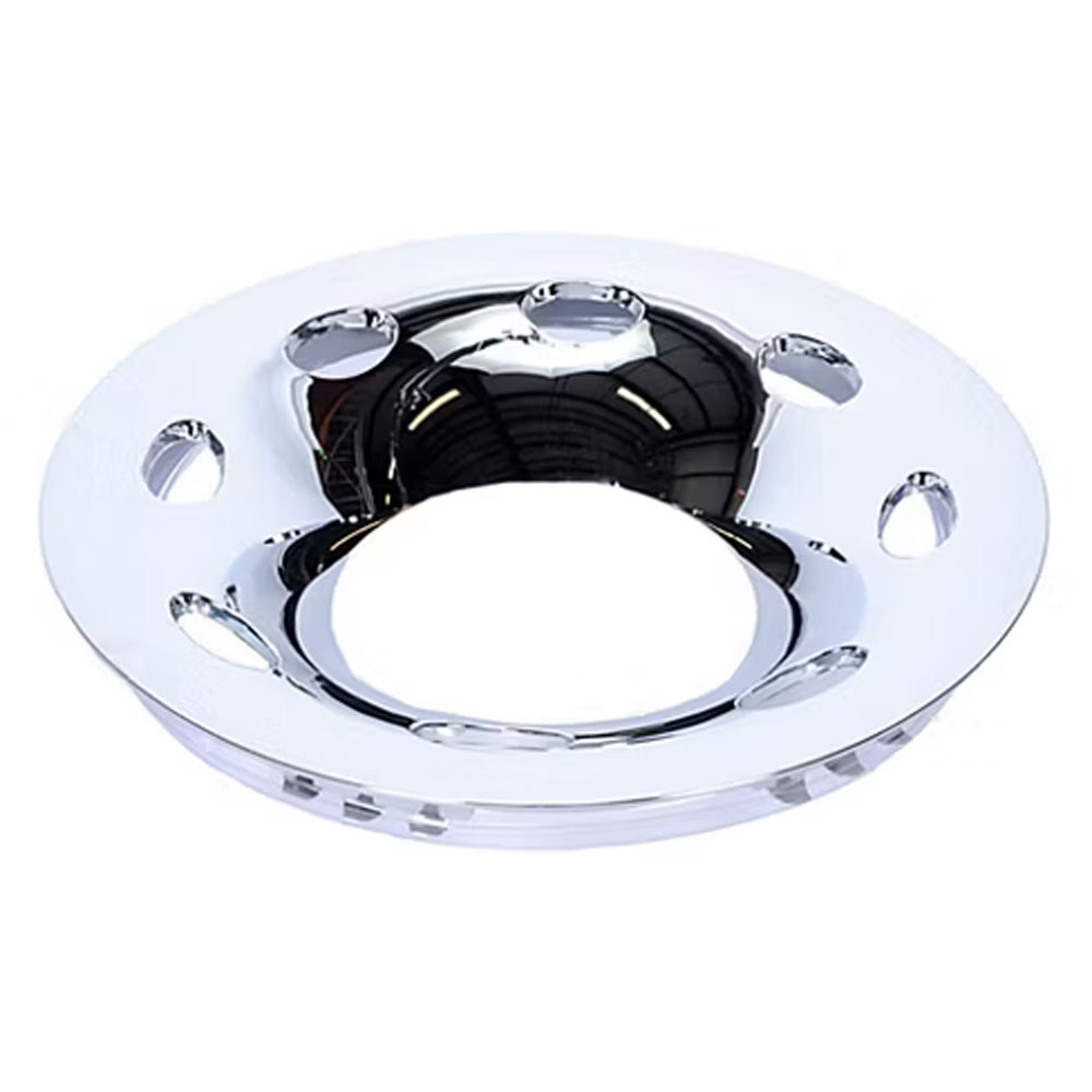 (image for) Trailer Wheel Liner Chrome 15" Wheels 6 On 5.5" Bolt Pattern Dexter/Redneck #QT655CLO
