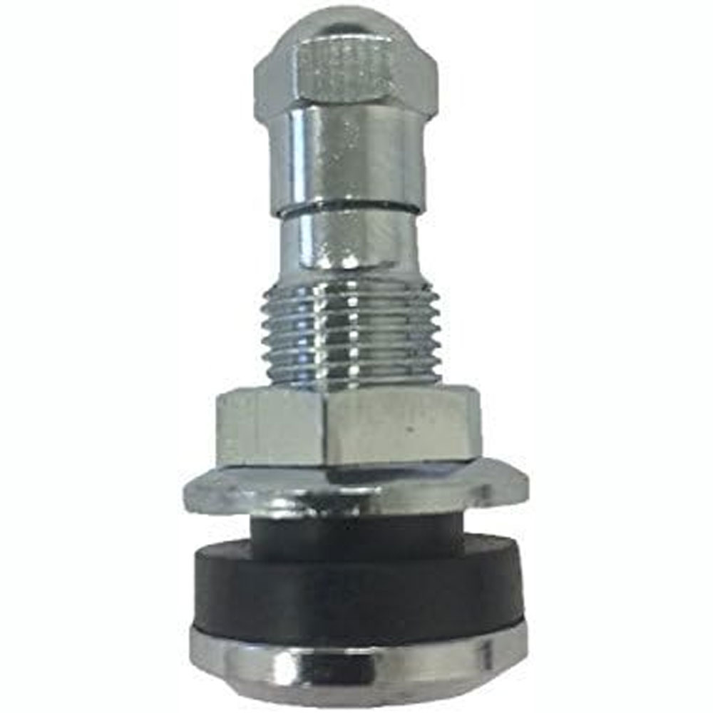 (image for) Trailer Wheel Valve Stem 0.453"/0.625" Chrome Steel Dexter/Redneck #TR416