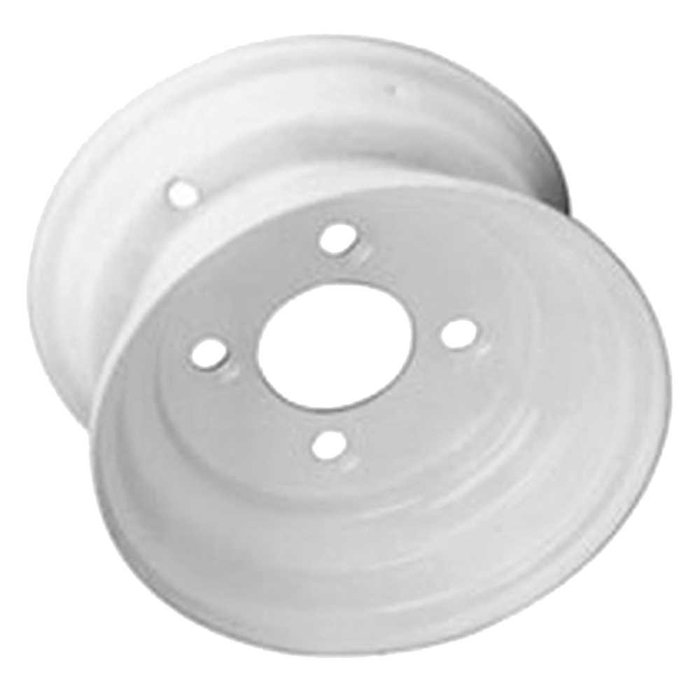 (image for) Steel OEM Trailer Wheel 4 On 4" Bolt Pattern White 10” x 6” Dexter/Redneck #WH106-40E