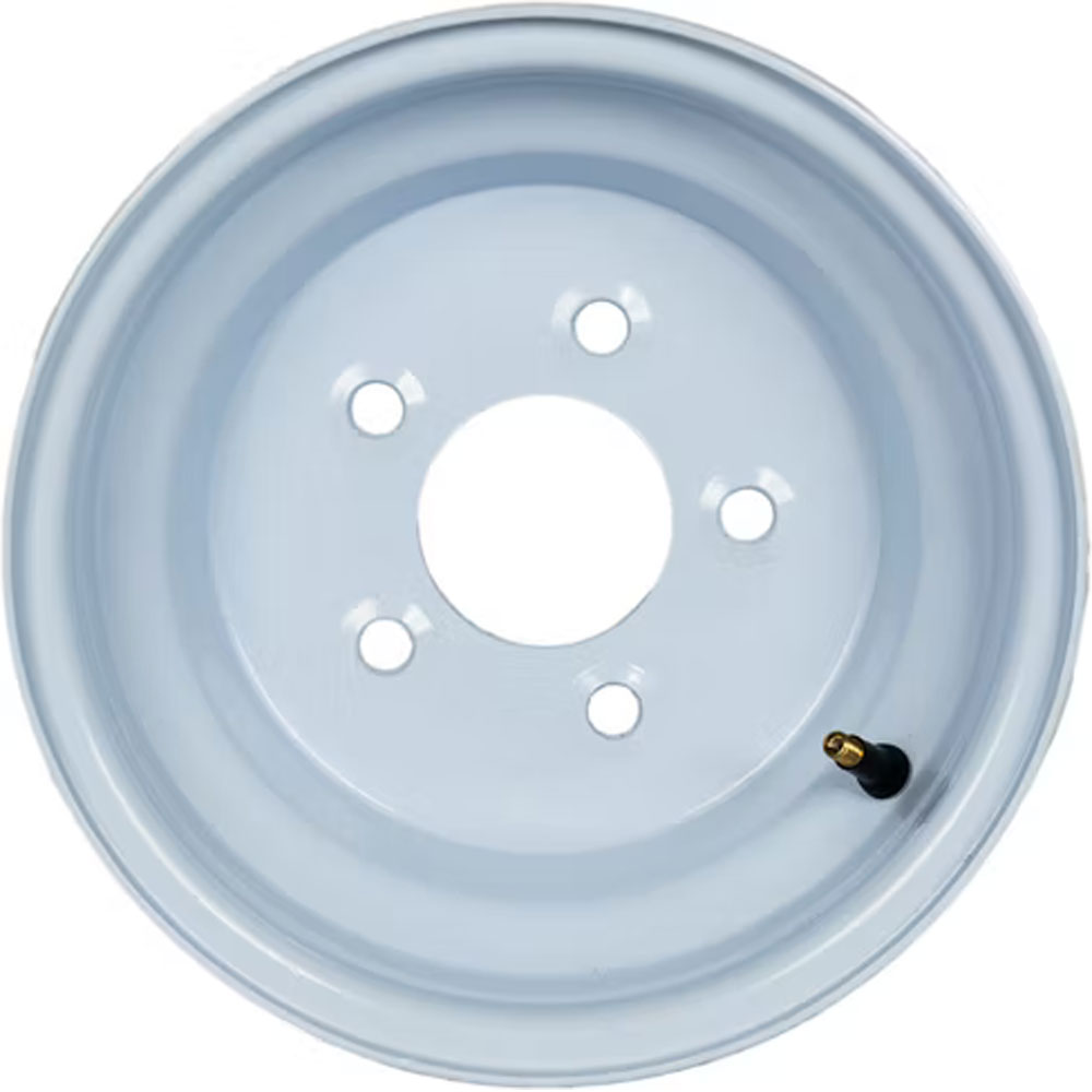 (image for) Steel OEM Trailer Wheel 5 On 4.5" Bolt Pattern White 10” x 6” Dexter/Redneck #WH106-50E