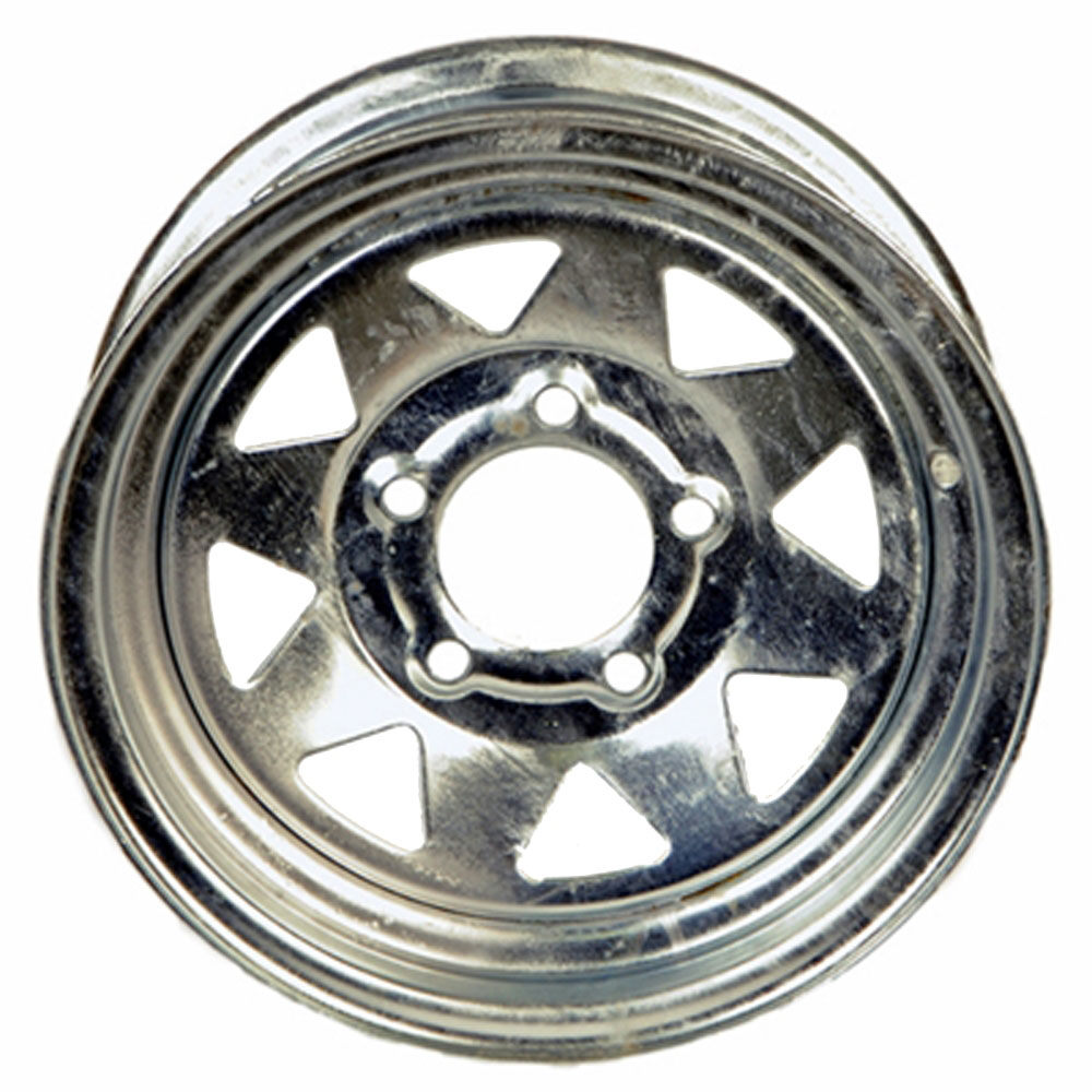 (image for) Steel Spoke Trailer Wheel 5 On 4.5" Bolt Pattern Galvanize 13” X 4.5" Dexter/Redneck #WH1345-5GVS