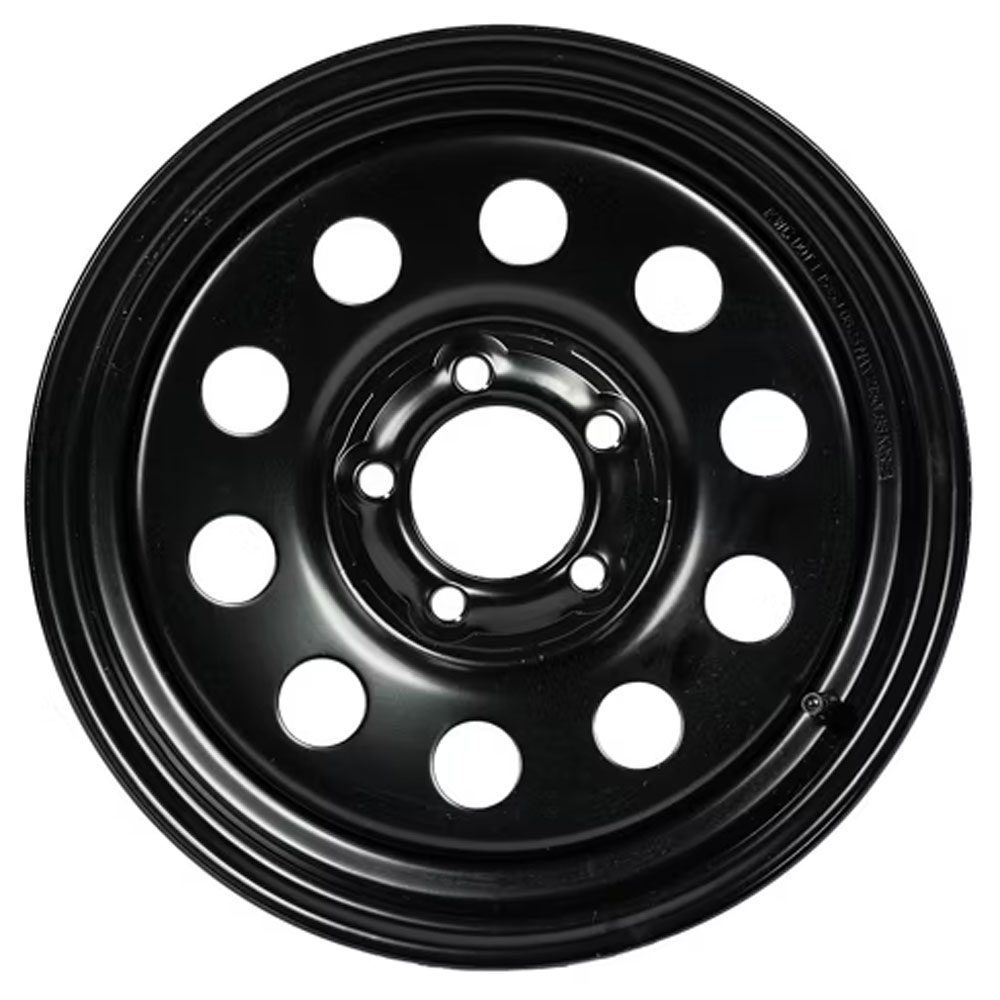 (image for) Steel Modular Trailer Wheel 5 On 4.5" Bolt Pattern Bleck 15” X 5" Dexter/Redneck #WH155-545BM