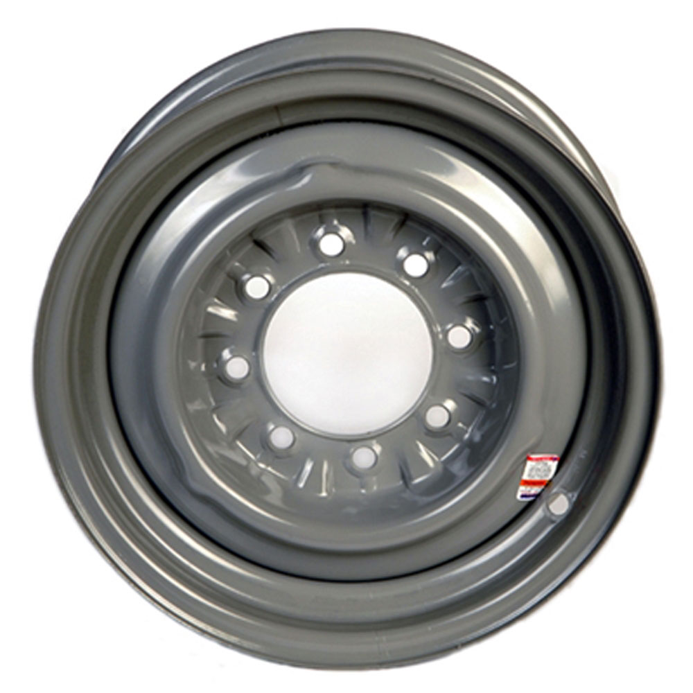 (image for) Steel OEM Trailer Wheel 8 On 6.5" Bolt Pattern Gray 16” x 6” Dexter/Redneck #WH166-8650E-5IN-GY