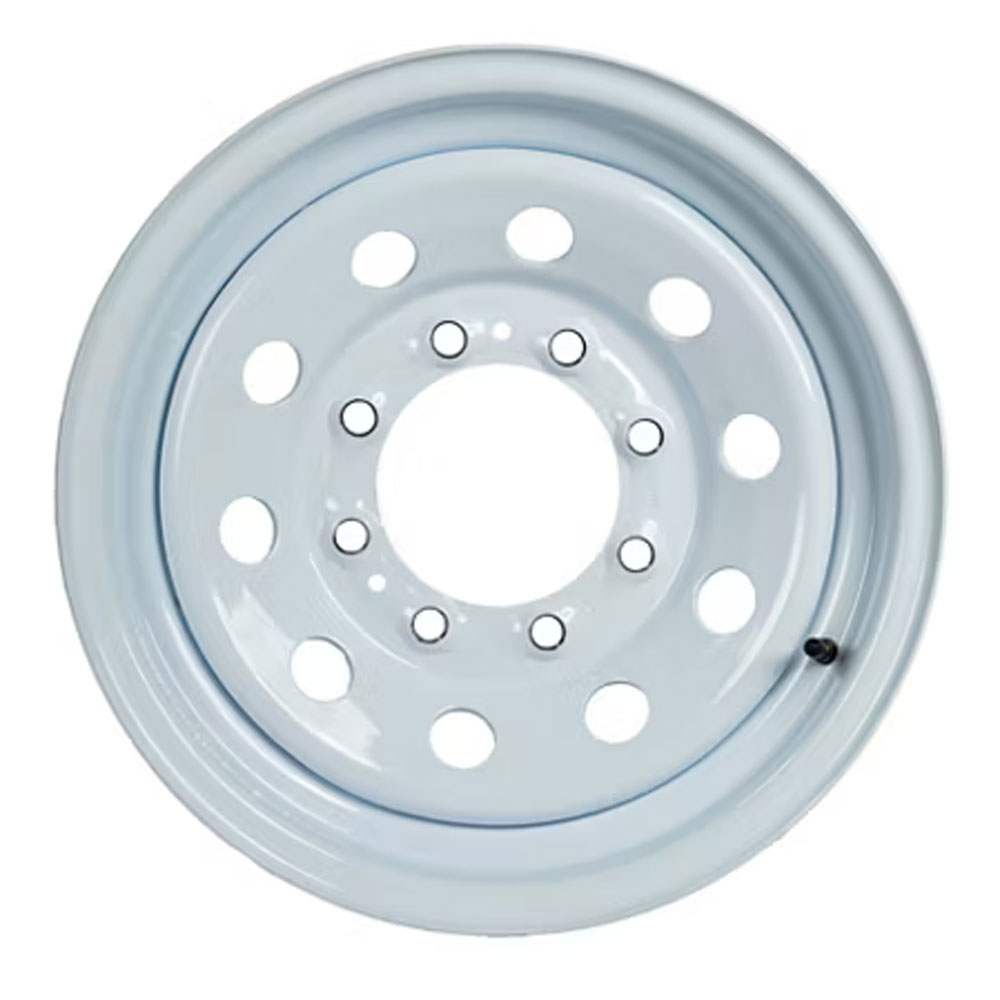 (image for) Steel HD Modular Trailer Wheel 8 On 6.5" Bolt Pattern White 16” x 6” Dexter/Redneck #WH166-8HDWM