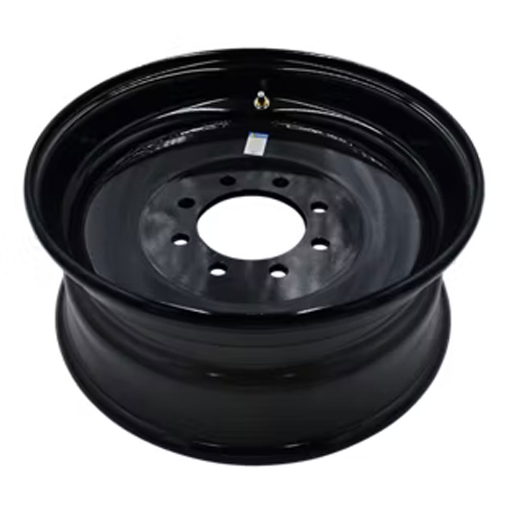 (image for) Steel Solid Center HD Trailer Wheel 8 On 6.5" Bolt Pattern Black 17.5 x 6.75" Dexter/Redneck #WH175675-8SM19IN