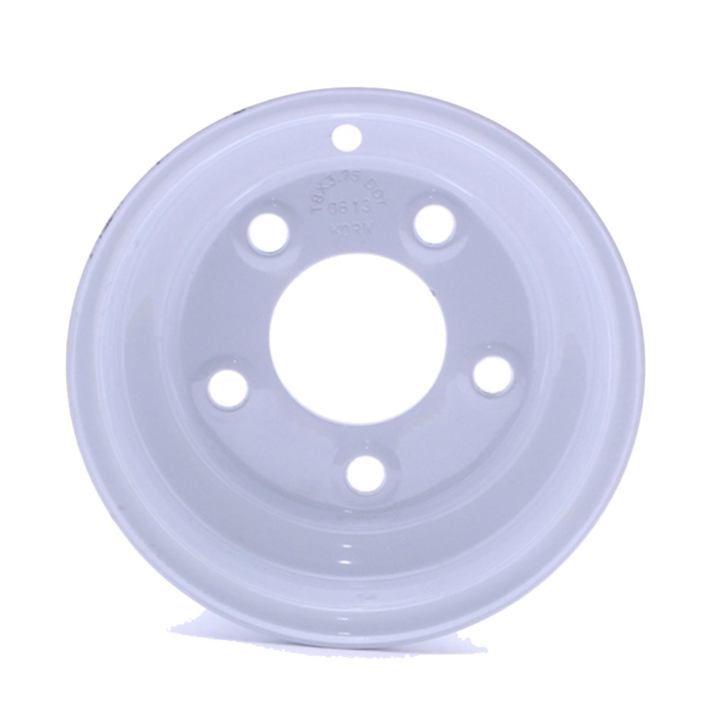 (image for) Steel OEM Trailer Wheel 5 On 4.5" Bolt Pattern White 8” x 3.75” Dexter/Redneck #WH84-50E