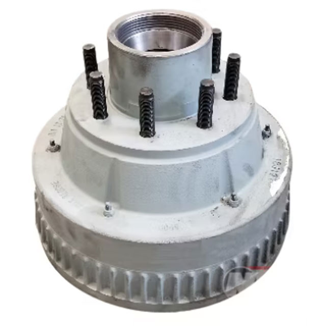 (image for) Trailer Oil Bath Hub/Drum With Races & Studs 8 Bolt On 6 1/2" #120 Spindle 4.75" Pilot 5/8" Stud 10K HD Rockwell Axle Dexter/Redneck #120865-1P475A