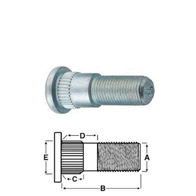 (image for) Trailer Drive In Wheel Stud 1/2" X 1.625'' Dexter/Redneck #165981