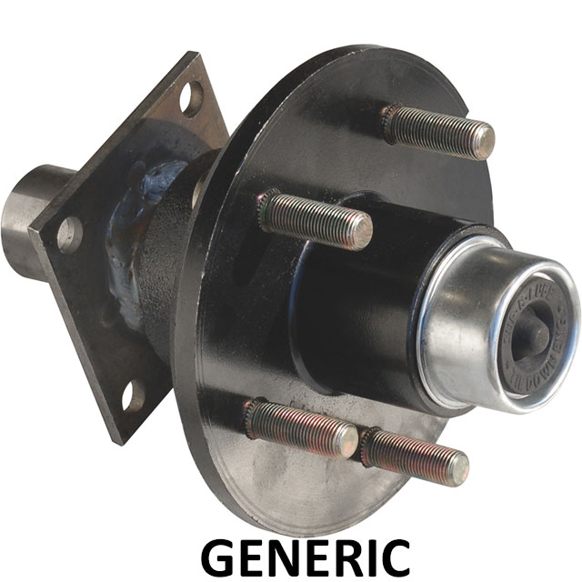 (image for) Trailer E-Z Lube Axle End Unit Idler 5 On 4 1/2" (6.5" Flange) 2k Axle Dexter/Redneck #20545IEU