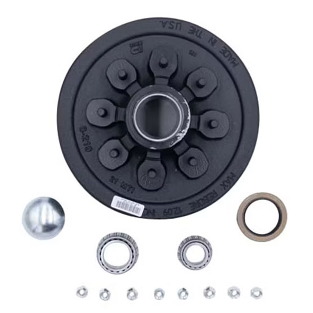 (image for) Trailer Hub/Drum Assembly 8 Bolt On 6.5" #42 Spindle 1/2" Studs 12" X 2" Seal 5.2k-7k Axle Dexter #42866UC3 & 42866UC3-EZ