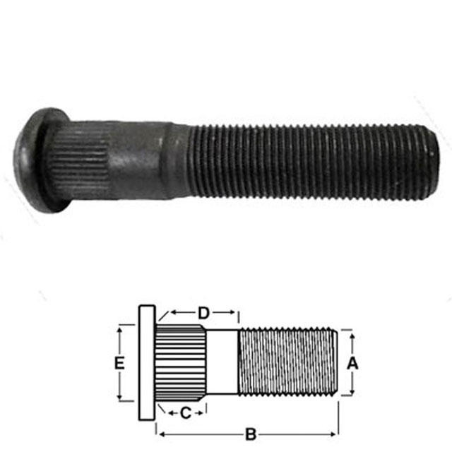 (image for) Trailer Wheel Stud 5/8" X 3 1/8'' Dexter/Redneck Dexter/Redneck #7-115