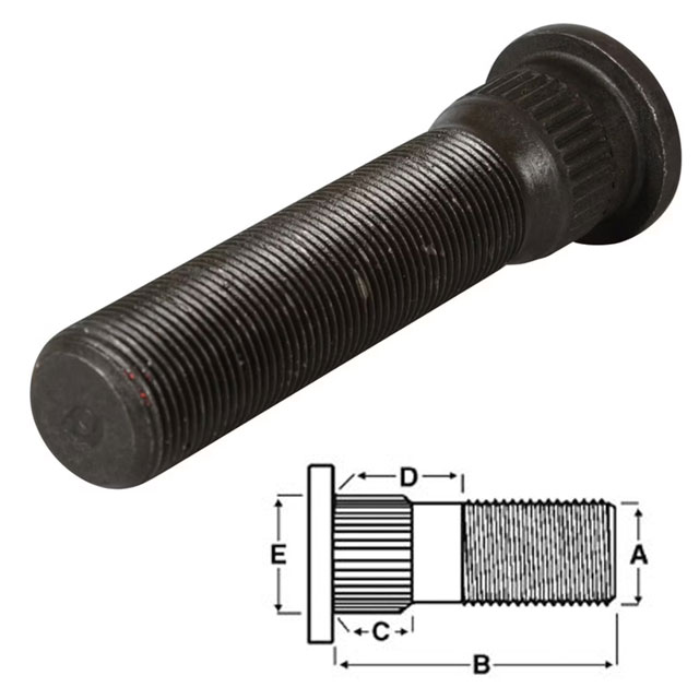 (image for) Trailer Drive In Wheel Stud M22 X 1.5 X 3 15/16'' Dexter/Redneck #7-194