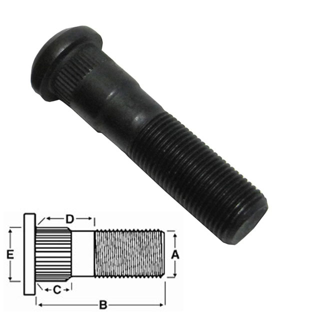 (image for) Trailer Drive In Wheel Stud 5/8" X 2 1/2'' Dexter/Redneck #7-224