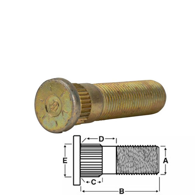 (image for) Trailer Drive In Wheel Stud 1/2"-20 X 1.95'' Dexter/Redneck #7-246-1
