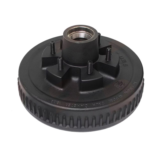 (image for) Trailer Hub/Drum With Races & Studs 6 Bolt On 5.5" #42 Spindle 12" X 2" Drum 5.2k-6K Axle Dexter #8-201-5