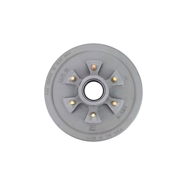 (image for) Marine Hub/Drum With Races & Studs 6 Bolt On 5.5" #42 Spindle 12" X 2" Drum 2 1/4" Seal 6k Axle Dexter #8-201-51