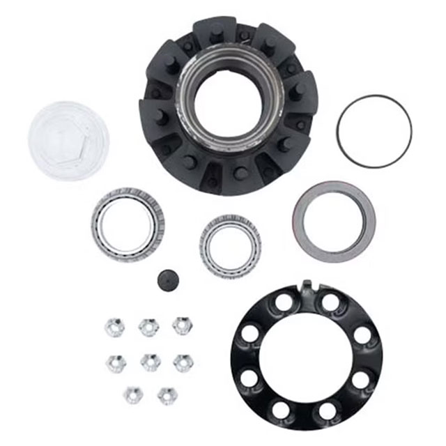 (image for) Trailer 2 Piece Oil Bath Hub/Rotor Complete Hub Assembly 8 Bolt on 6 1/2" 12k Axle Dexter/Redneck #8-214-10UC1