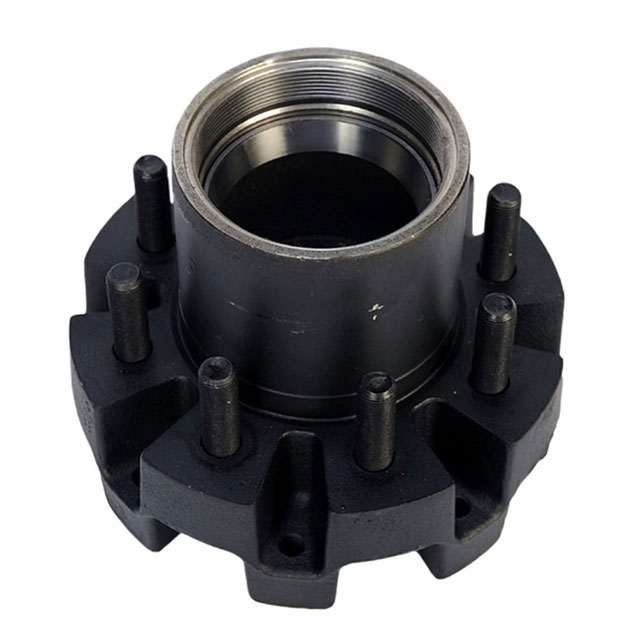 (image for) Trailer 2 Piece Oil Bath Hub/Drum Hub With Races & Studs 8 Bolt On 6 1/2" 10k Axle Dexter #8-214-5