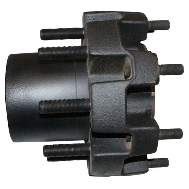 (image for) Trailer 2 Piece Oil Bath Hub/Rotor Hub With Races & Studs 8 Bolt 6 1/2" 10k Axle Dexter/Redneck #8-214-6