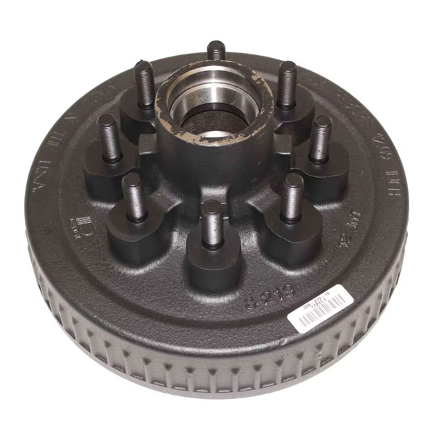 (image for) Trailer Hub/Drum With Races & Studs 8 Bolt On 6 1/2" #42 Spindle 5/8" Studs 5.2k-7k Axle Dexter #8-219-18