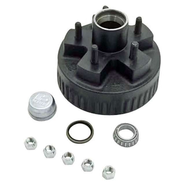 (image for) Trailer Hub/Drum Assembly 5 Bolt On 4.5" BTR Spindle Electric Brake 2.2k Axle Dexter #8-257-5UC3 & 8-257-5UC3-EZ
