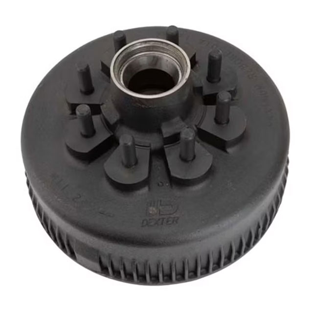 (image for) Trailer ABS Oil Bath Hub/Drum With Races & Studs 8 Bolt On 6 1/2" 12 1/4" X 3 3/8" Drum 5/8" Studs Dexter #8-285-14