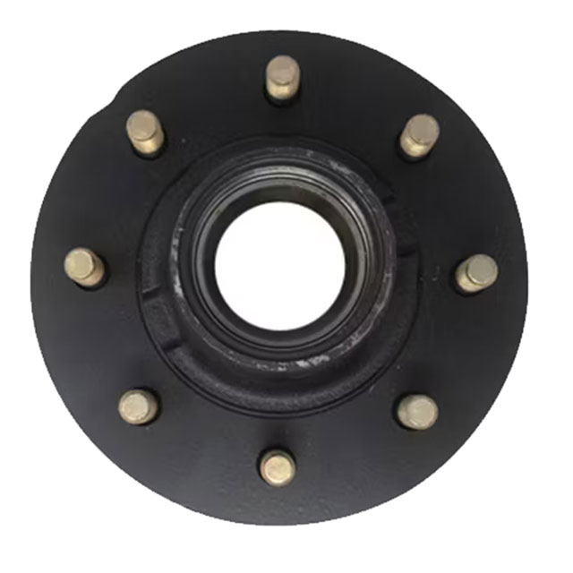 (image for) Trailer Oil Bath Hub With Races & Studs 8 Bolt On 6 1/2" 12 1/4" x 3 3/8" Drum 9/16" Studs 8K Axle Dexter #8-287-14