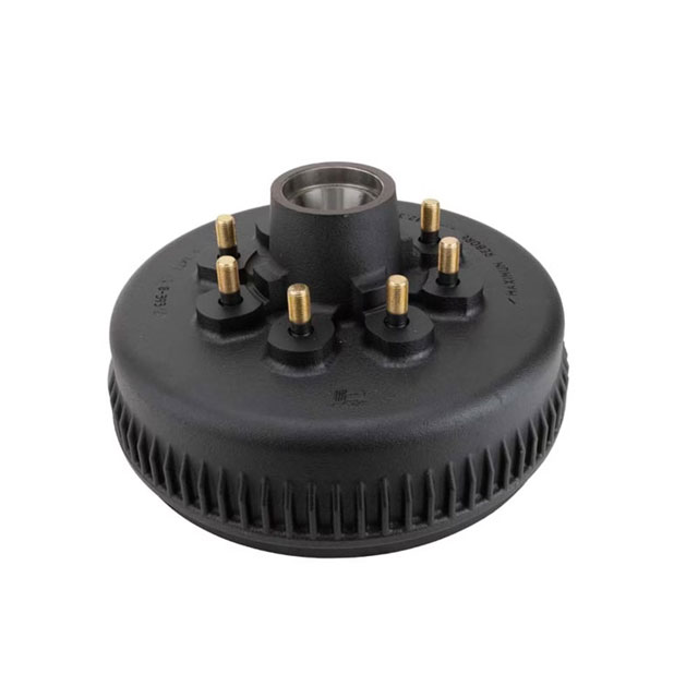 (image for) Trailer Hub/Drum With Races & Studs 8 Bolt On 6.5" 12 1/4" x 2 1/2" Drum 9/16" Studs 7.2k Axle Dexter #8-393-4
