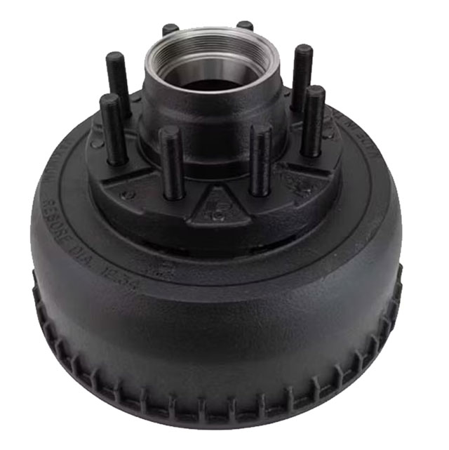 (image for) Trailer Oil Bath Hub/Drum With Races & Studs 8 Bolt On 6 1/2" 12 1/4" X 3 3/8" Drum 9-10K GD Dexter #8-430-5