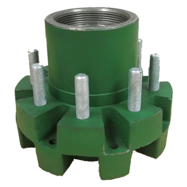 (image for) Trailer 2 Piece Oil Bath Hub/Drum Hub With Races & Studs 8 Bolt On 6 1/2" #160 Spindle 4.75" Pilot 5/8" Stud 12K Axle Rockwell #812865A-1475
