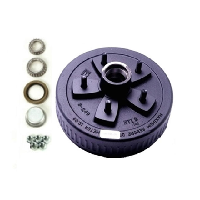(image for) Trailer Hub/Drum Assembly 5 Bolt On 5.5" #84 Spindle 10" X 2.25" Drum 3.5k Axle Dexter #84557UC3 & 84557UC3-EZ