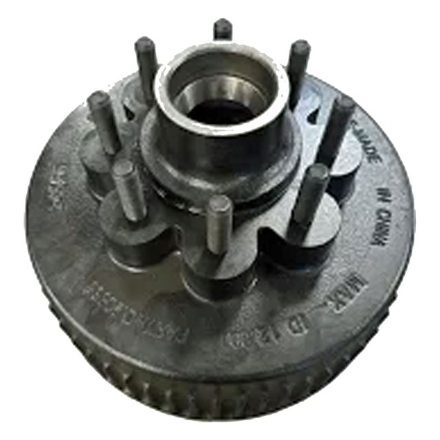 (image for) Trailer Posi-Lube Hub/Drum With Races & Studs 8 Bolt On 6 1/2" 12" X 3/8" Drum 9/16" Stud 8K Axle Rockwell #90865-1GP