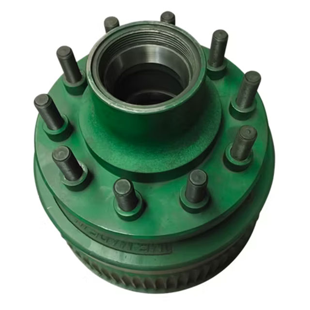 (image for) Trailer 2 Piece Oil Bath Hub/Drum With Races & Studs 10 Bolt On 8 3/4" 6.5" Pilot 3/4" Stud 16K Rockwell Axle Dexter/Redneck #916865-1