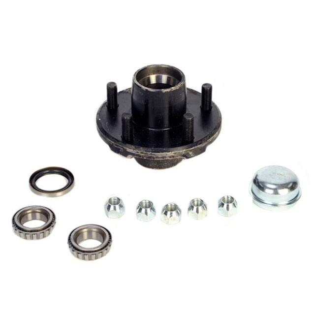 (image for) Trailer Idler Hub Assembly 5 Bolt On 4.5" BTR Spindle 5 1/2" Flange Pre-Greased Boxed Trailer Parts Pro #H34822545BX-116