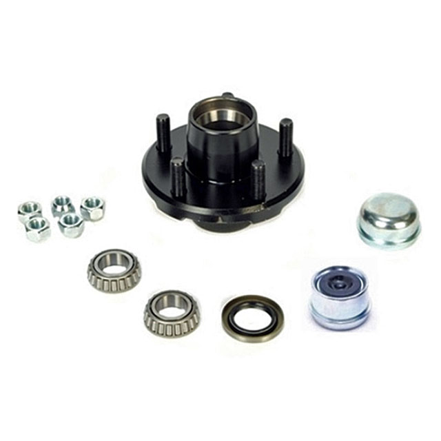 (image for) Trailer Idler Hub Assembly 5 Bolt On 4.5" BT8 Spindle 5 1/2" Flange 2.2k Axle Pre-Greased Trailer Parts Pro #H34822545BX