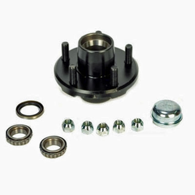 (image for) Trailer Idler Hub Assembly 5 Bolt On 4.5" BTR Spindle 2.2K Axle Trailer Parts Pro #H34822545UC1-BTR & H34822545UC1-BTR-ZL