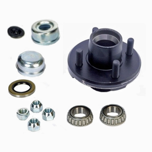 (image for) Trailer Idler Hub Assembly 4 Bolt On 4" BT8 Spindle 2k Axle Boxed Trailer Parts Pro #H34822BX