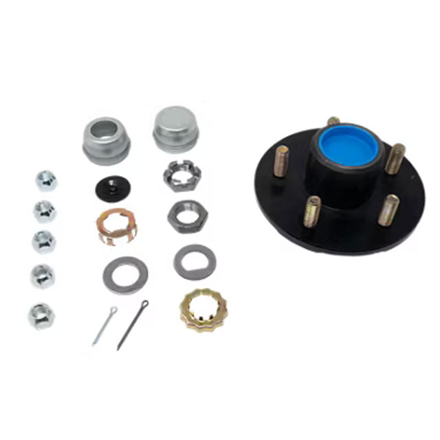 (image for) Trailer Idler Hub Assembly 5 Bolt On 4 1/2" #84 Spindle 3.5k Axle Pre-Greased Boxed Dexter/Redneck #H84545BX