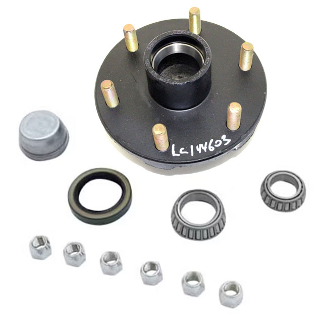 (image for) Trailer Idler Hub Assembly 6 Bolt On 5.5" #84 Spindle 3.5K Axle Trailer Parts Pro #H84655UC1 H84655UC1-ZL