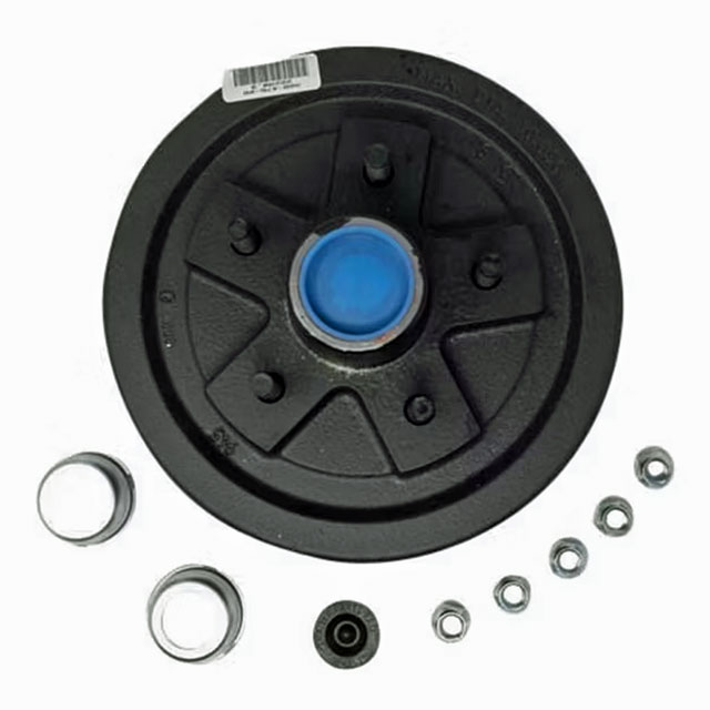 (image for) Trailer Hub/Drum Assembly 5 Bolt On 5" #84 Spindle 3.5k Axle Pre-Greased Boxed Trailer Parts Pro #HD84556BX