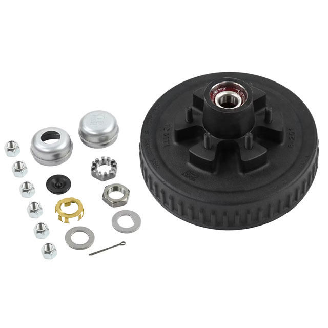 (image for) Trailer Hub/Drum Assembly 6 Bolt On 5.5" #42 Spindle Pre-Greased 2 1/4" Seal 5.2k Axle Dexter #K08-201-4G