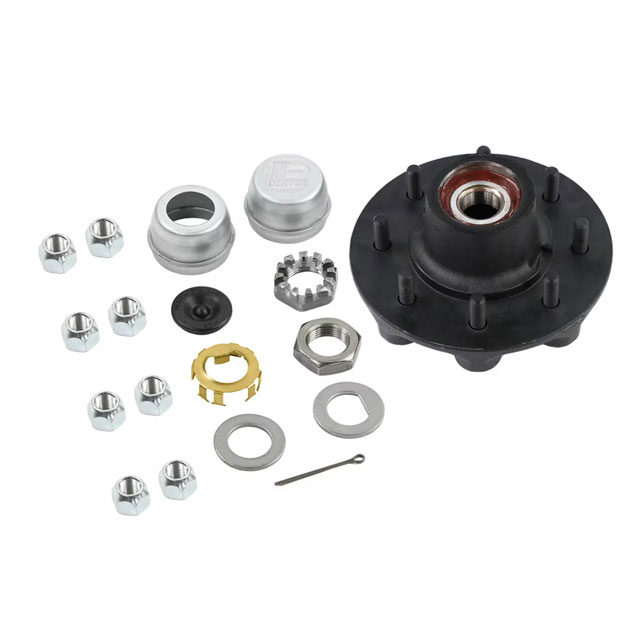 (image for) Trailer Idler Hub Assembly 8 Bolt On 6.5" #42 Spindle 2 1/4" Seal 5.2k-7k Axle Dexter #K08-231-2G