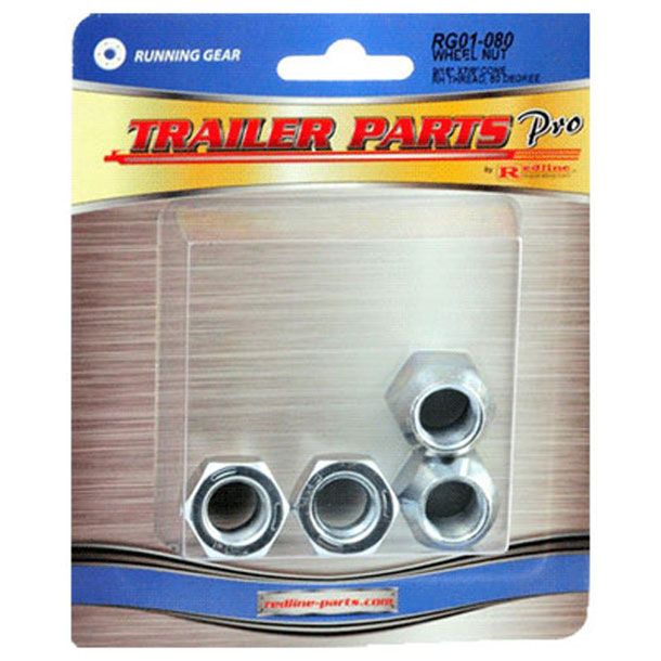 (image for) Trailer Hex Wheel Nuts 9/16"-18 X 7/8'' 60° Cone Pkg. Dexter/Redneck #RG01-080