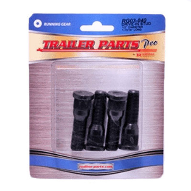 (image for) Trailer Drive-In Wheel Studs 1/2"-20 x 1 13/16" Pkg Dexter/Redneck #RG03-040