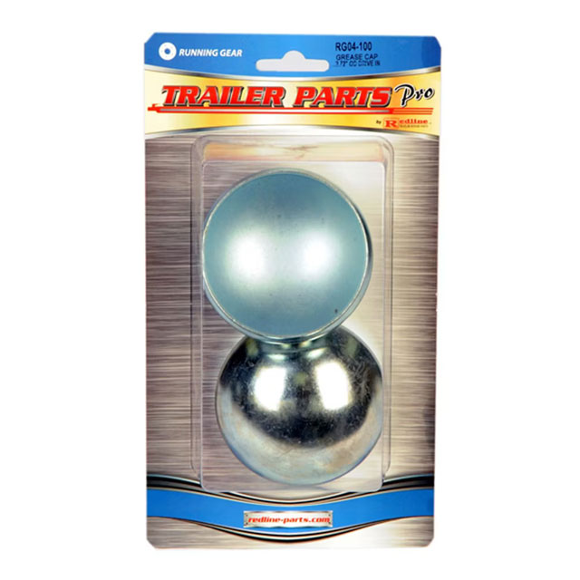 (image for) Trailer Dust-Grease Cap 2.720" O.D. 5.2k - 7k Axle Pkg Dexter/Redneck #RG04-100